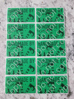 Handmade by elves Christmas Thermal sticker 50 OR 100 count