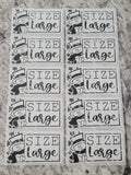 Snowman winter Christmas White *CHOOSE YOUR SIZE* stickers 50 OR 100 count