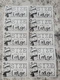 Snowman winter Christmas White *CHOOSE YOUR SIZE* stickers 50 OR 100 count