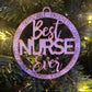 Best nurse ever wood Christmas Ornament