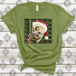 Tis the season Skeleton head with candy cane *DREAM TRANSFER* DTF