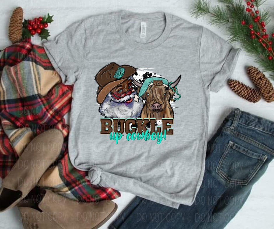 Buckle up cowboy Dark Santa *DREAM TRANSFER* DTF