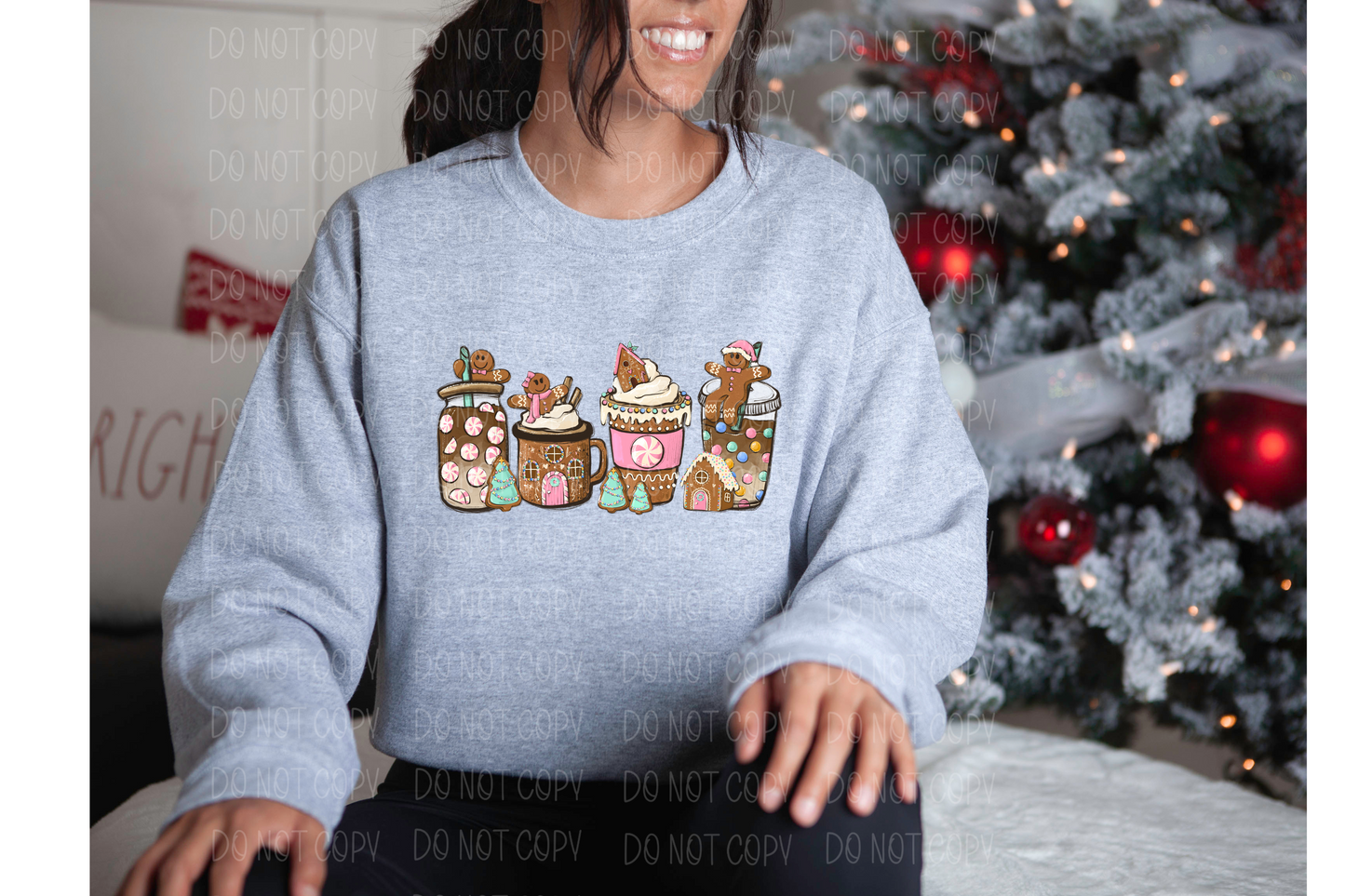 Pink gingerbread coffee cup *DREAM TRANSFER* DTF