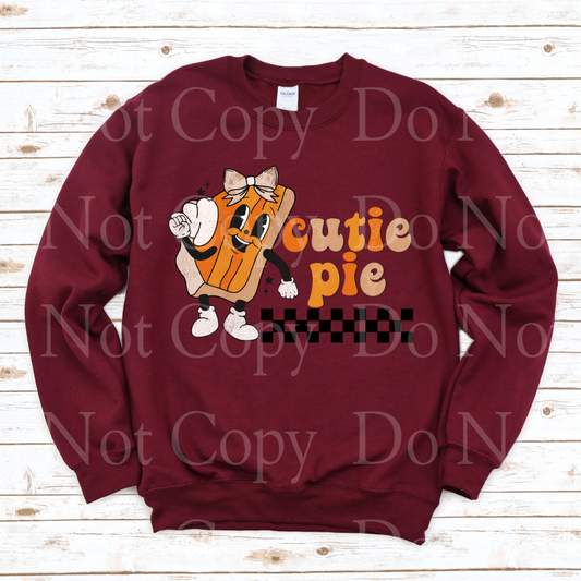 Cute pie retro pumpkin pie *DREAM TRANSFER* DTF