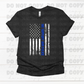We support our police flag vertical *DREAM TRANSFER* DTF