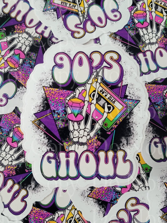 90s Ghoul Die cut sticker 3-5 Business Day TAT.