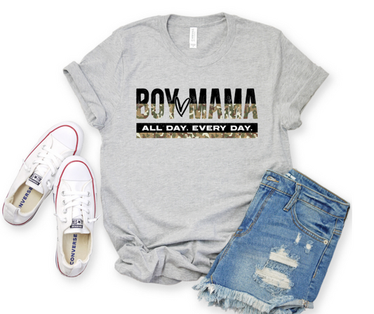Boy Mama all day every day camo  *DREAM TRANSFER* DTF