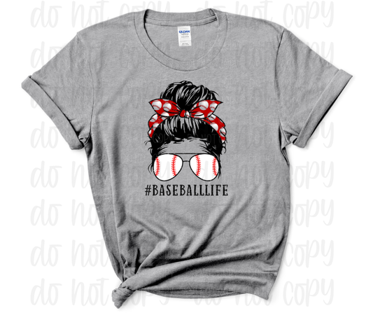 baseball life messy bun *DREAM TRANSFER* DTF