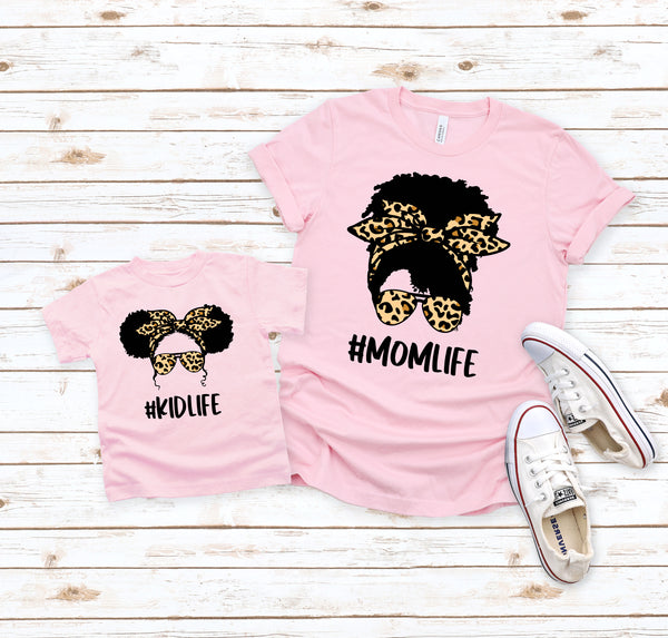 Afro Mom or Kid life leopard  *DREAM TRANSFER* DTF