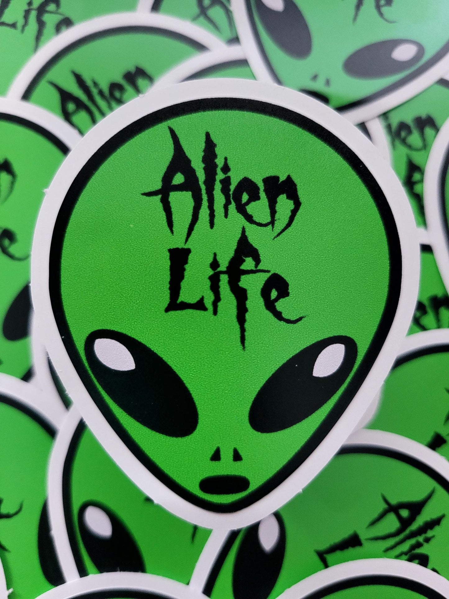 Alien life Die cut sticker 3-5 Business Day TAT