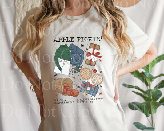 Apple pickin' apple pie bread outfit *DREAM TRANSFER* DTF