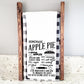 Homemade apple pie recipe - towel or flour sack size