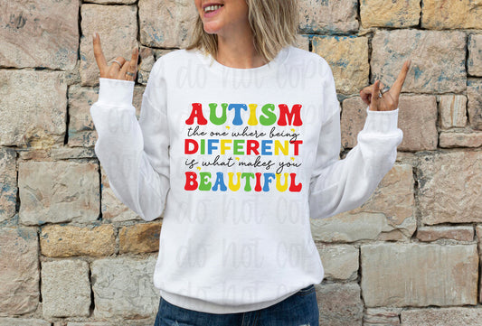 Autism the one where being different is what makes you beautiful *DREAM TRANSFER* DTF