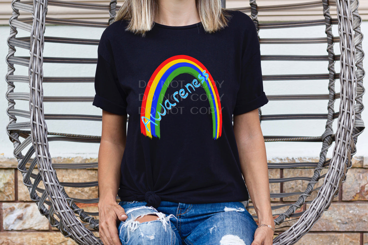 Autism awareness rainbow *DREAM TRANSFER* DTF