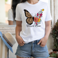 Blessed Mama butterfly with flowers *DREAM TRANSFER* DTF