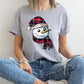 Buffalo plaid snowman face *DREAM TRANSFER* DTF