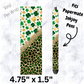 St. Patrick's day shamrock leopard pen wrap