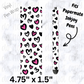 Black and pink heart pen wrap