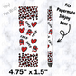 Xoxo messy bun Valentine's Day pen wrap