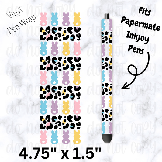 Easter bunny leopard pen wrap