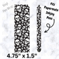 Skeleton head pen wrap