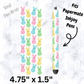 Easter bunny multicolor pen wrap