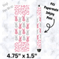 Pink and Gray Easter bunny pen wrap