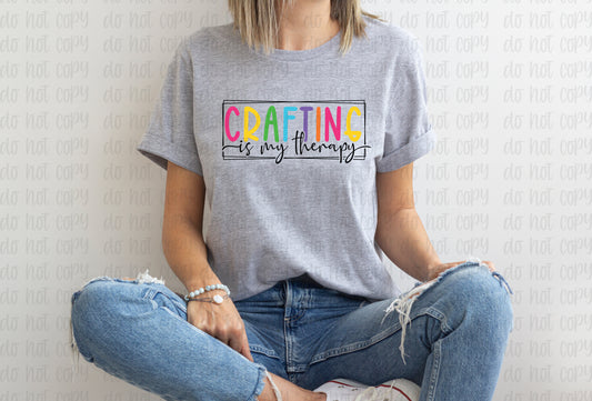 Crafting is my therapy *DREAM TRANSFER* DTF
