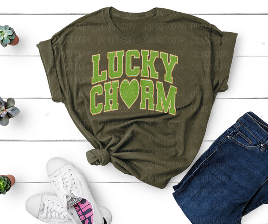 Lucky Charm with heart St. Patrick's Day *DREAM TRANSFER* DTF