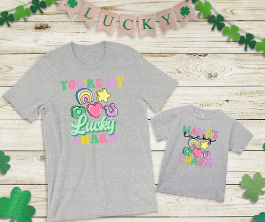 You're my lucky charm OR Mama's lucky charm St. Patrick's Day *DREAM TRANSFER* DTF
