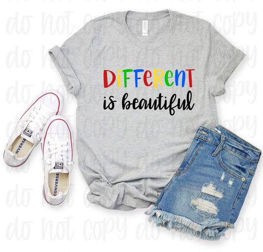 Different is beautiful autism *DREAM TRANSFER* DTF