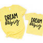 Dream Big rainbow with heart *Choose size from drop down menu*