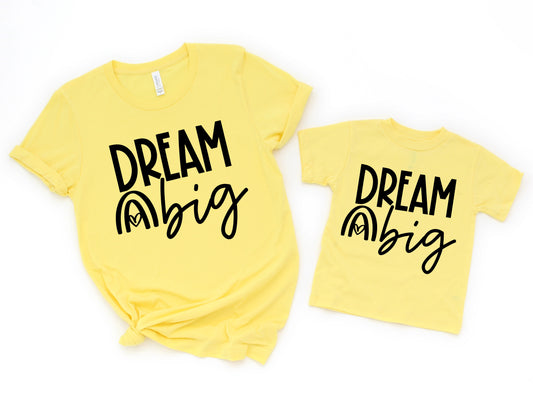 Dream Big rainbow with heart *Choose size from drop down menu*