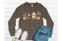 Red gingerbread coffee cup *DREAM TRANSFER* DTF