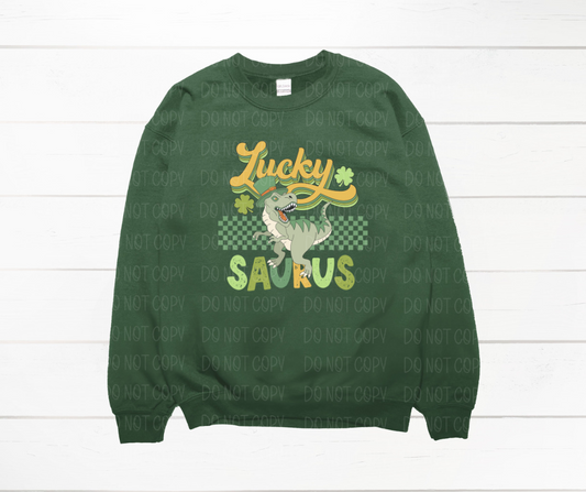 Lucky Saurus green St. Patrick's Day *DREAM TRANSFER* DTF