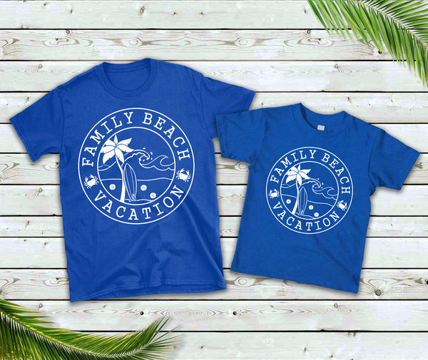 Family Beach Vacation *Choose size from drop down menu*
