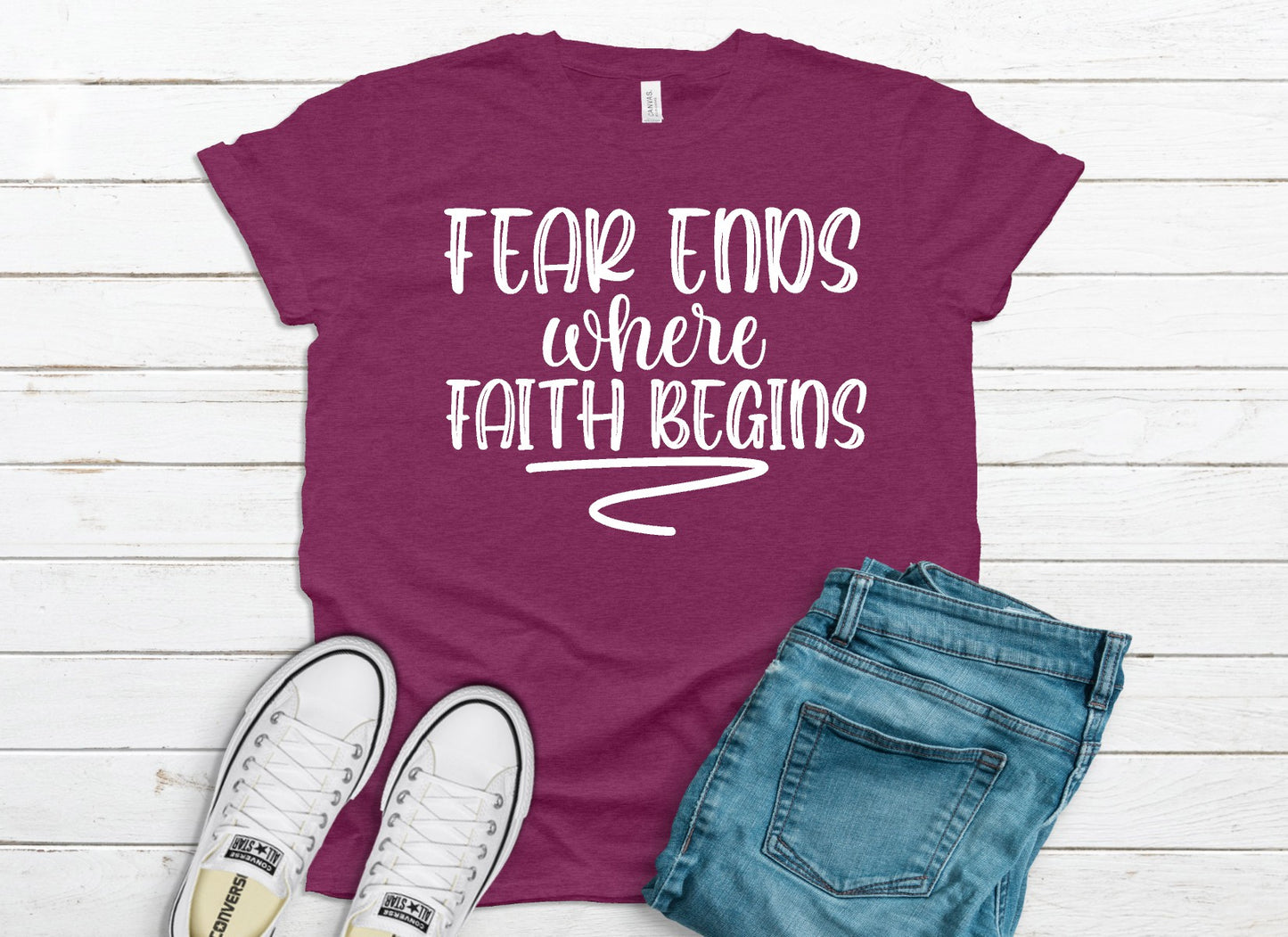 Fear ends where faith begins