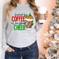 Fueled by coffee and Christmas cheer leopard *DREAM TRANSFER* DTF