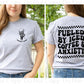 Fueled by ice coffee and anxiety front and back set  *DREAM TRANSFER* DTF