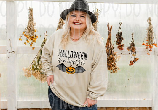 Halloween is a lifestyle pumpkin bat *DREAM TRANSFER* DTF