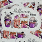 Halloween vibes coffee cups Die cut sticker 3-5 Business Day TAT.