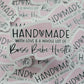 Handmade with love and a whole lot of boss babe hustle Pink Die cut sticker 3-5 Business Day TAT