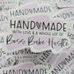 Handmade with love and a whole lot of boss babe hustle purple Die cut sticker 3-5 Business Day TAT