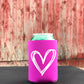 White Heart - Koozie or Pocket