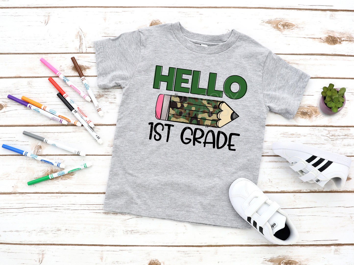 Hello school camo *you choose grade* *DREAM TRANSFER* DTF