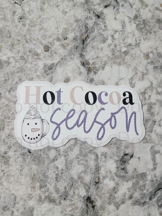 Hot cocoa season Die cut sticker 3-5 Business Day TAT.