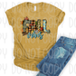 Fall vibes plaid leopard pumpkin *DREAM TRANSFER* DTF