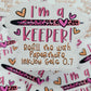I'm a keeper pen refill instructions Die cut sticker 3-5 Business Day TAT
