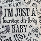 I'm just a teenage dirt bag baby dirtbag Die cut sticker 3-5 Business Day TAT.