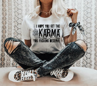 I hope you get the karma you fucking deserve